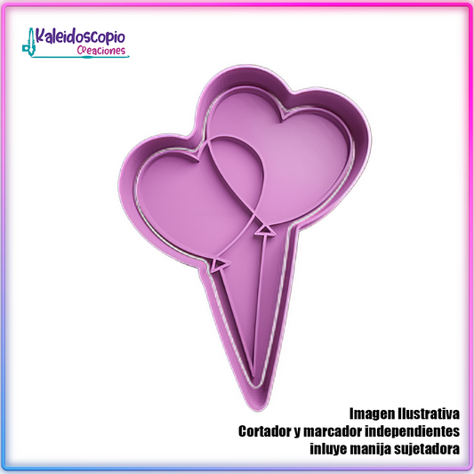 Globos de Corazon San Valentin - Cortador de Galletas y Fondant