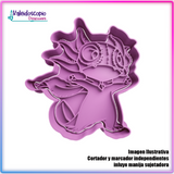 Ajolote luchador Cortador para galletas y fondant Ajolote luchador Cortador para galletas y fondant