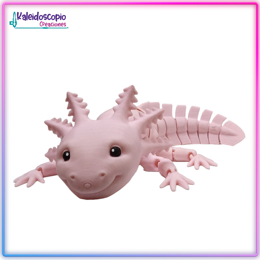 Ajolote Realista Rosa - Flexy