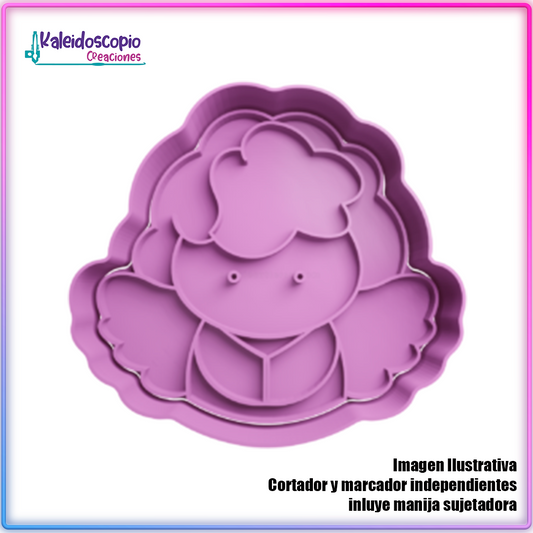 Angel cute Cortador para galletas y fondant