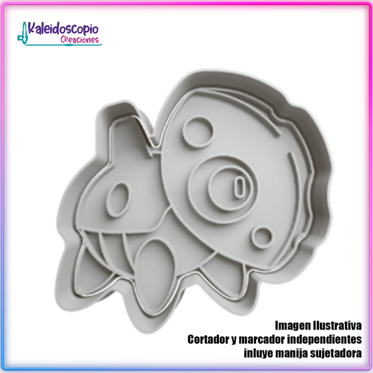 Aron Pokemon - Cortador de Galletas y Fondant