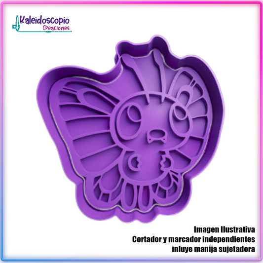 Butterfly Pokemon - Cortador de Galletas y Fondant