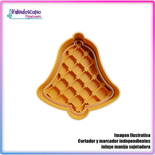 Campana de Navidad Simple - Cortador de Galletas y Fondant