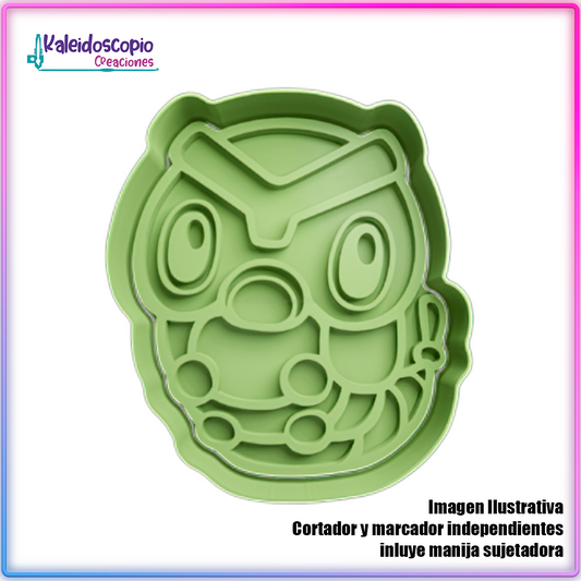 Caterpie 2 Pokemon - Cortador de Galletas y Fondant