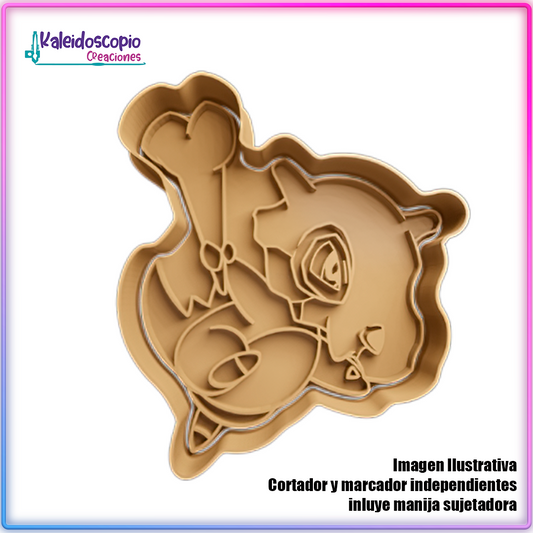 Cubone 2 Pokemon - Cortador de Galletas y Fondant