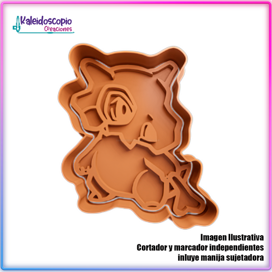Cubone 3 Pokemon - Cortador de Galletas y Fondant