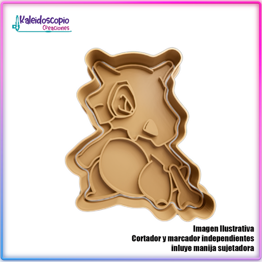 Cubone Pokemon - Cortador de Galletas y Fondant