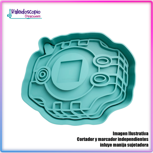 Digivice digimon - Cortador para galletas y fondant