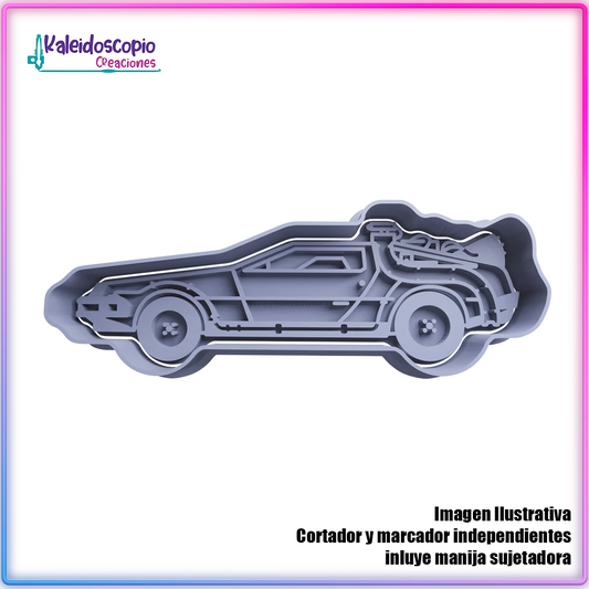 Delorean Volver al Futuro Cortador para galletas