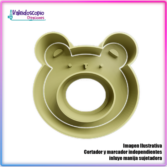 Dona Oso San Valentin - Cortador de Galletas y Fondant
