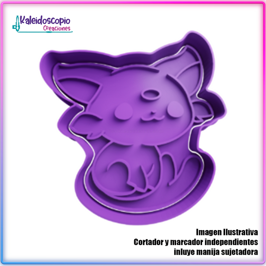 Espeon kawaii Cortador para galletas y fondant