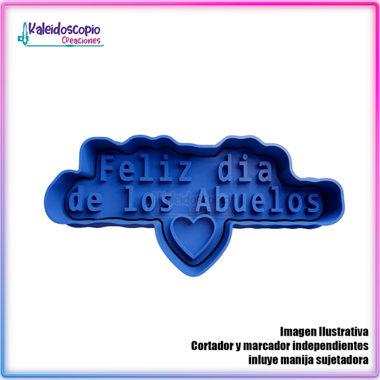Feliz dia de los abuelos - Hudsondor padíagalletas y fondant