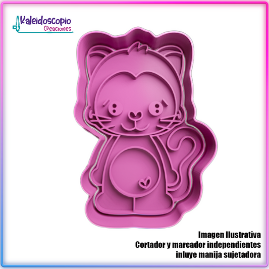 Gato Disfrazado Hallowen - Cortador de Galletas y Fondant