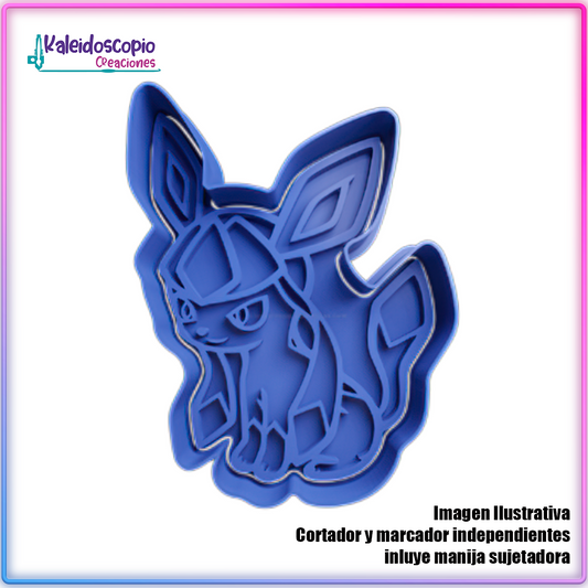 Glaceon Pokemon - Cortador de Galletas y Fondant
