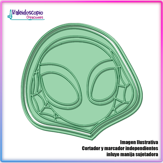 Spider Gwen rostro - Cortador para galletas y fondant