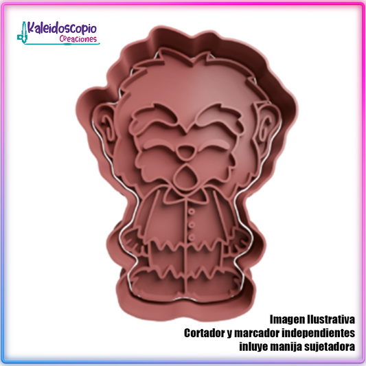 Hombre Lobo Hallowen Cortador de Galletas y Fondant