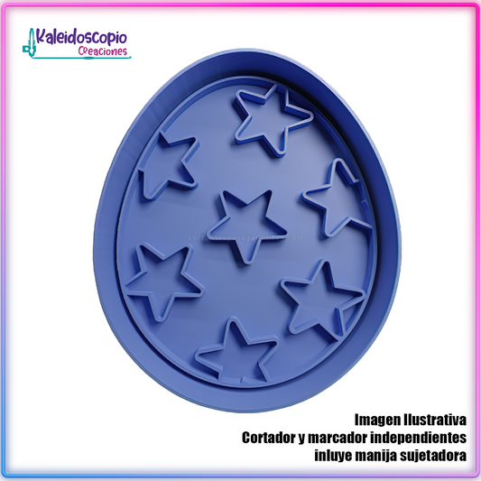 Huevo de Pascua 7 - Cortador de Galletas y Fondant