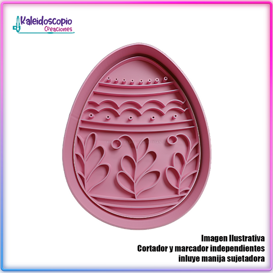 Huevo de Pascua 6 - Cortador de Galletas y Fondant