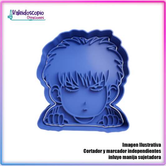 Kaede Rukawa Rostro - Slam Dunk - Cortador de Galletas y Fondant