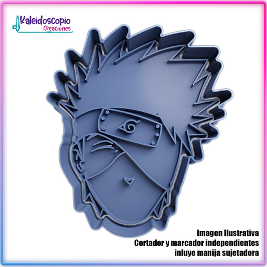 Kakashi Cara - Cortador de Galletas y Fondant