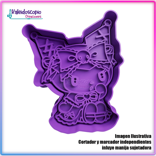 Kuromi Dama Antigua - Cortador para galletas y fondant