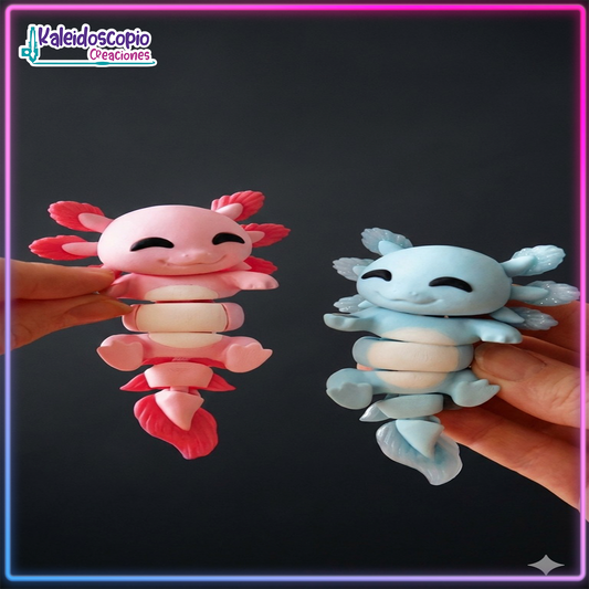 Llavero Ajolotes Pareja - Flexy