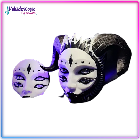 Mascara Hellequin Mandibula Movible