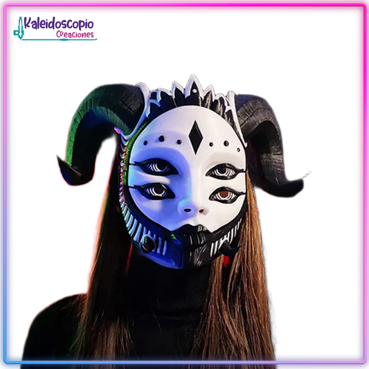 Mascara Hellequin Mandibula Movible