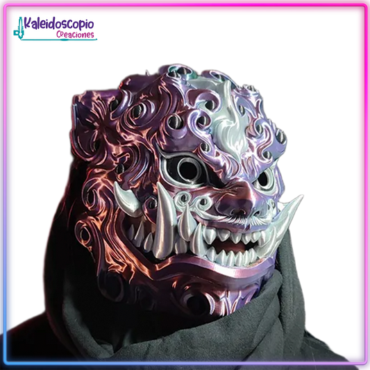 Mascara Foo Lion Mandibula Movible