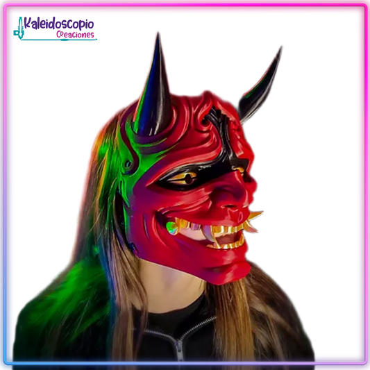 Mascara Oni Mandibula Movible