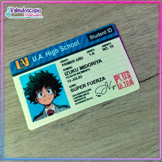 Midoriya Sticker para tarjeta