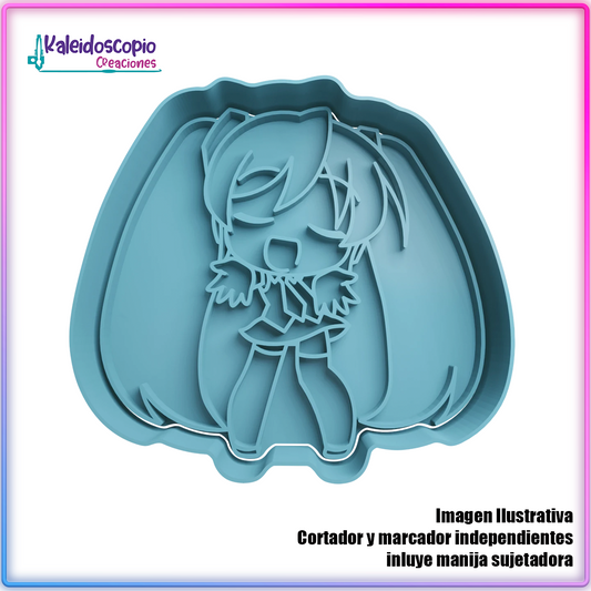 Hatsune Miku Cantando Cortador para galletas