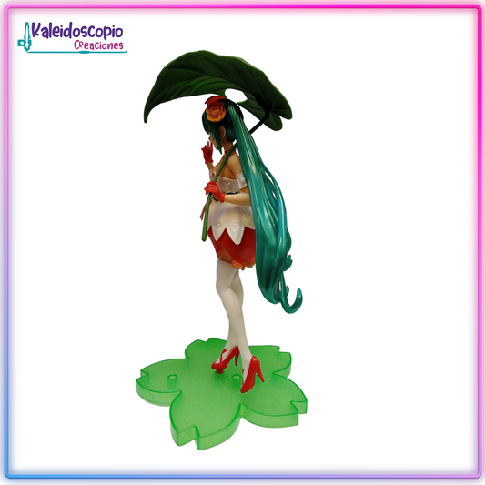 Hatsune Miku con Sombrilla Hoja - Mikus