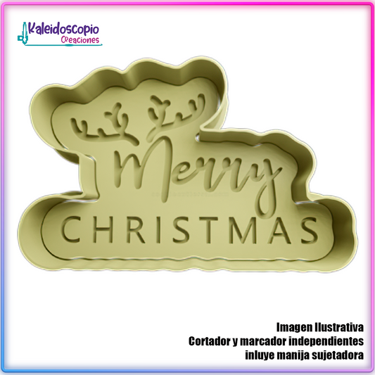 Merry Christmas 2 - Cortador de Galletas y Fondant