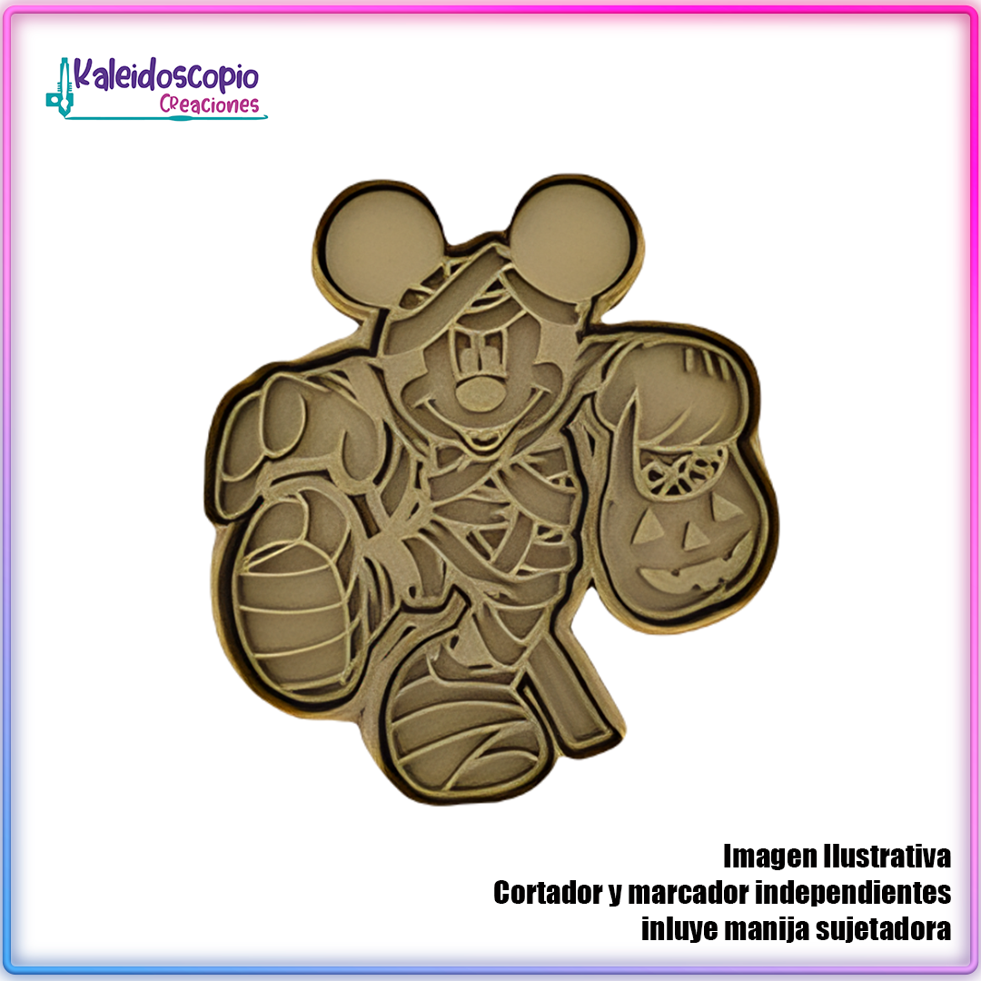 Mickey Mouse Momia Cortador de Galleta y Fondant Mickey Mouse Momia Cortador de Galleta y Fondant