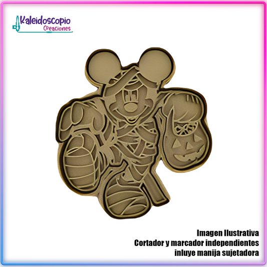Mickey Mouse Momia Cortador de Galleta y Fondant