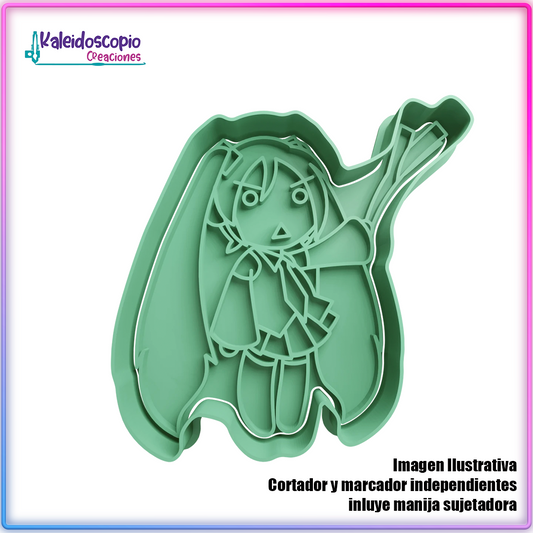 Hatsune Miku Levan Polka Cortador para galletas