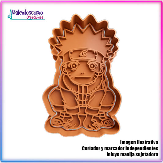Naruto Chibi - Cortador de Galletas y Fondant