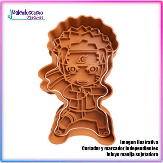 Naruto Cuerpo Completo Chibi - Cortador de Galletas y Fondant