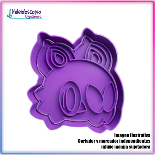 Noibat Cabeza Pokemon - Cortador de Galletas y Fondant