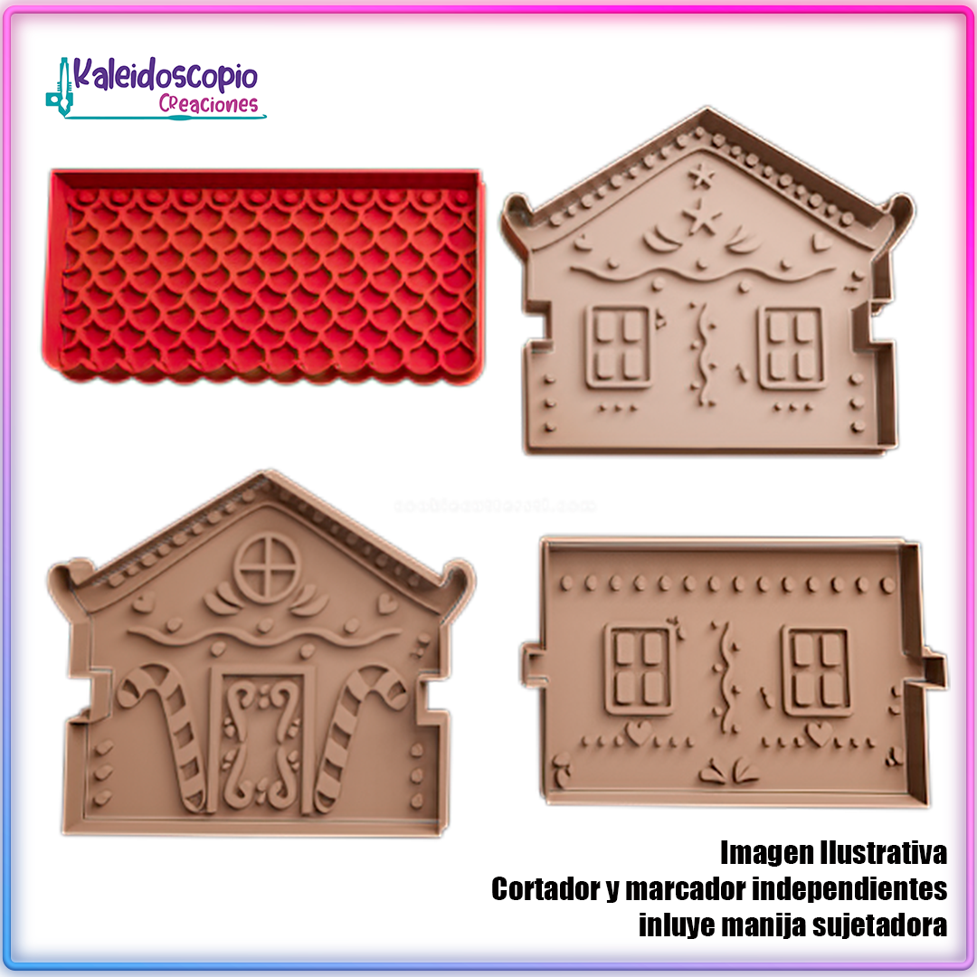 Pack de Casita de Jengibre - Cortador de Galletas y Fondant Pack de Casita de Jengibre - Cortador de Galletas y Fondant