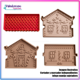 Pack de Casita de Jengibre - Cortador de Galletas y Fondant Pack de Casita de Jengibre - Cortador de Galletas y Fondant