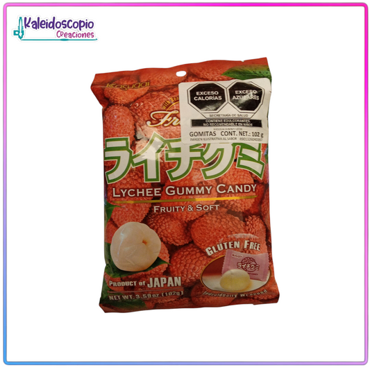 Kasugai Suika Gummy Sabor Lychee 107g
