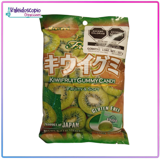 Kasugai Suika Gummy Sabor Kiwi 107g