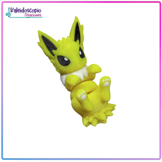 Figura de Jolteon Pequeño Acostado - Flexy Pokemon