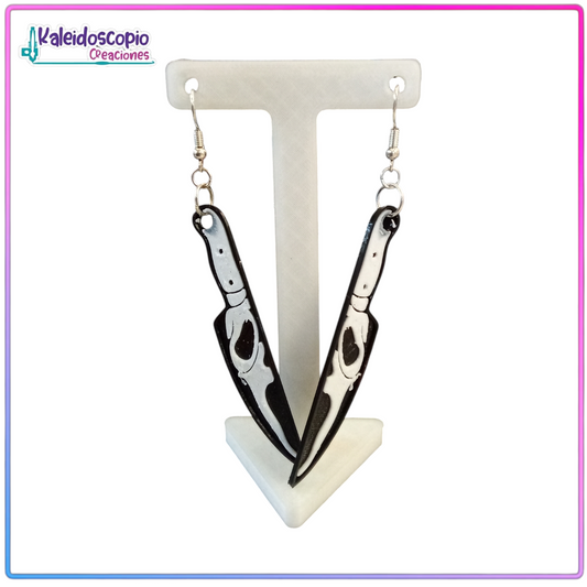 Aretes Scream Cuchillos