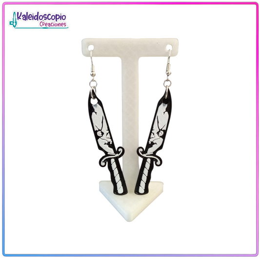 Aretes Chucky Cuchillos