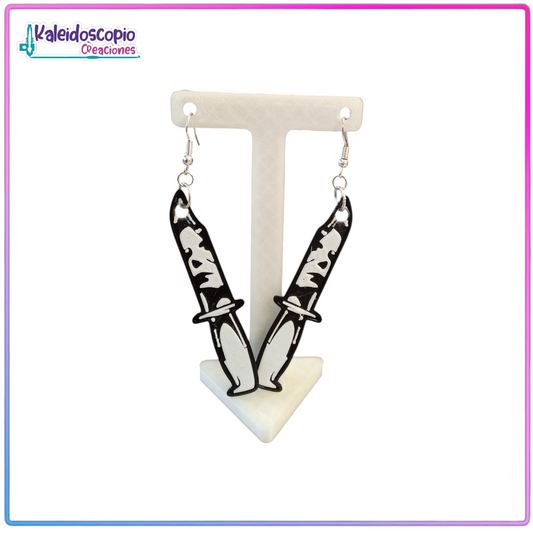 Aretes Michael Myers Cuchillos