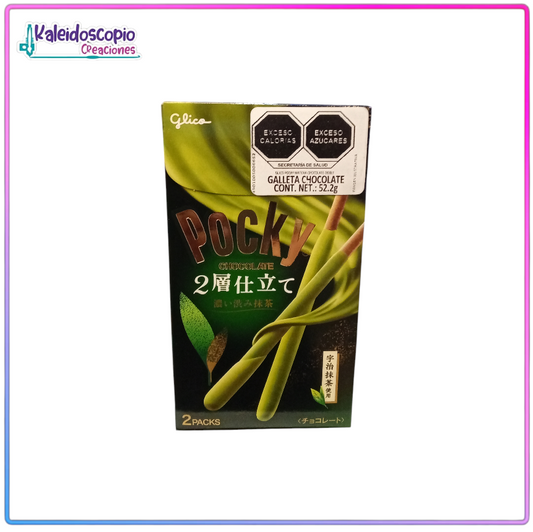 Pocky Green Tea Matcha, Glico Doble sobre