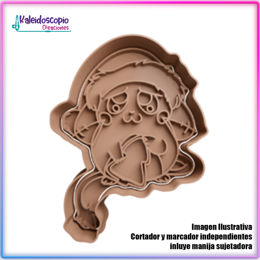 Pichu Navidad Triste Cortador de Galletas y Fondant